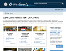 Tablet Screenshot of planning.co.ocean.nj.us